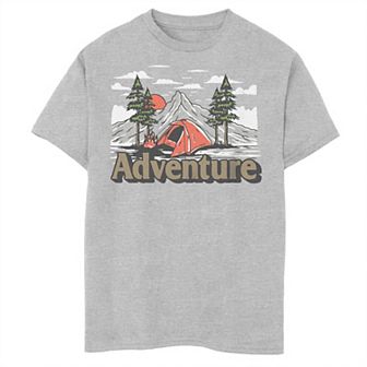 Boys 8-20 Adventure Camp Time Tee