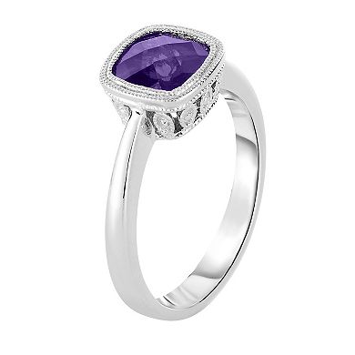 Sterling Silver Amethyst Ring