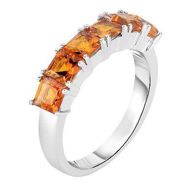 Sterling Silver Citrine Ring