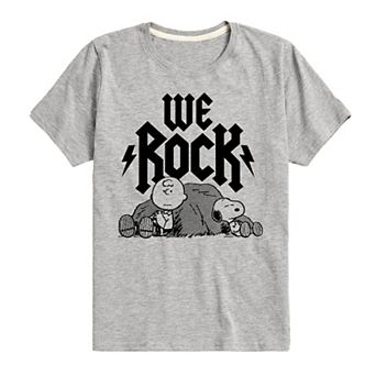Boys 8-20 Peanuts Charlie Brown And Snoopy We Rock Graphic Tee