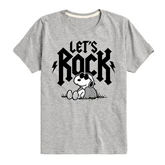 Boys 8-20 Peanuts Snoopy Let's Rock Graphic Tee
