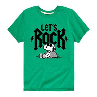 Boys 8-20 Peanuts Snoopy Let's Rock Graphic Tee