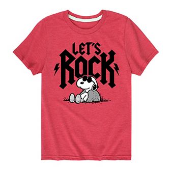 Boys 8-20 Peanuts Snoopy Let's Rock Graphic Tee
