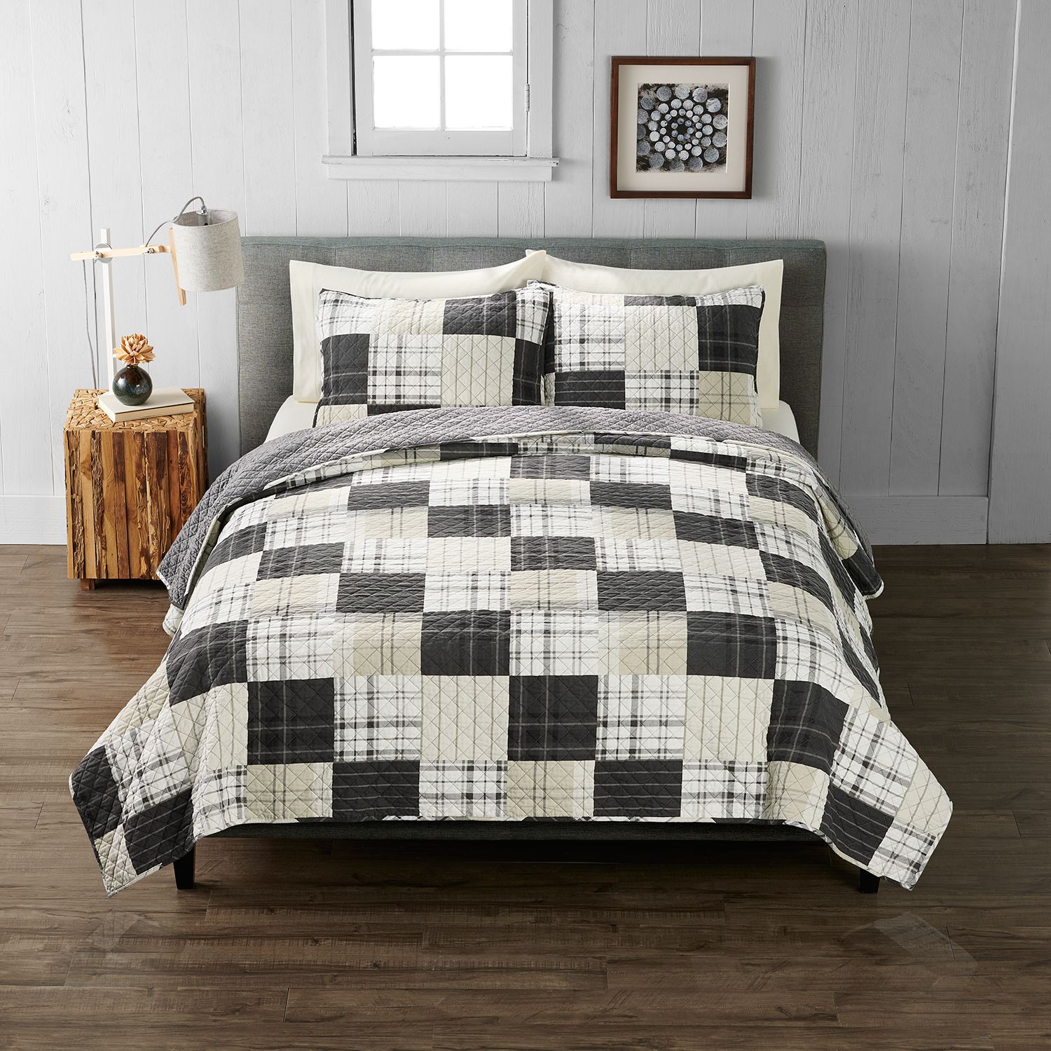 Lush Decor Wonderland Soft Flannel Sheet Set - Gray - Queen