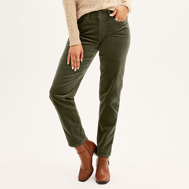 Women s Croft Barrow Straight Leg Corduroy Pants