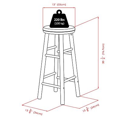 Winsome Wood Shelby Bar Stools 2-piece Set