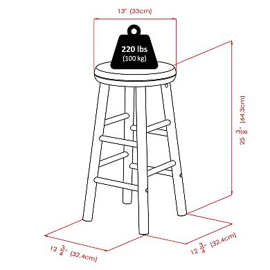 Winsome Wood Shelby Counter Stools 2-piece Set