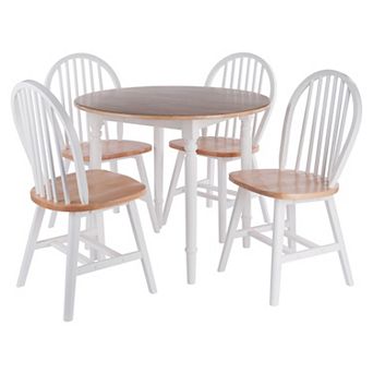 Winsome Sorella Drop Leaf Dining Table & Chair 5 pc Set