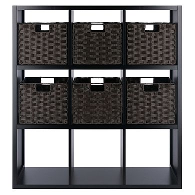 Winsome Timothy Cube Storage Cabinet & Basket 7-piece Set