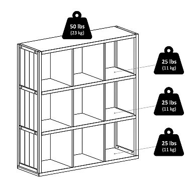 Winsome Timothy Cube Storage Cabinet & Basket 7-piece Set