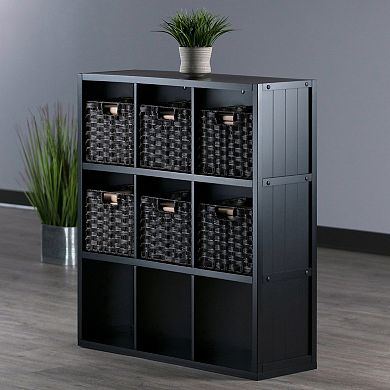 Winsome Timothy Cube Storage Cabinet & Basket 7-piece Set