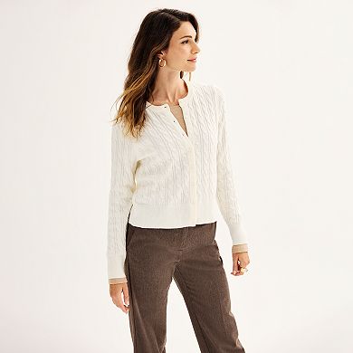 Women's Croft & Barrow® The Extra Soft Classic Jackie Cardigan