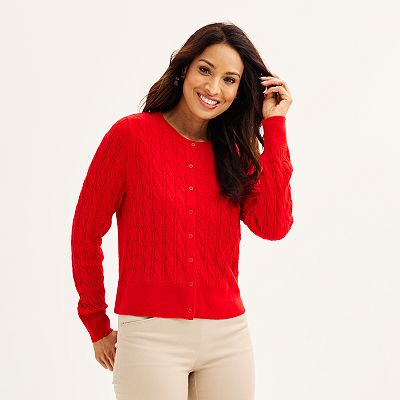 Croft and barrow classic cardigan best sale