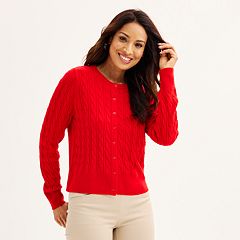 Kohls clearance red cardigan