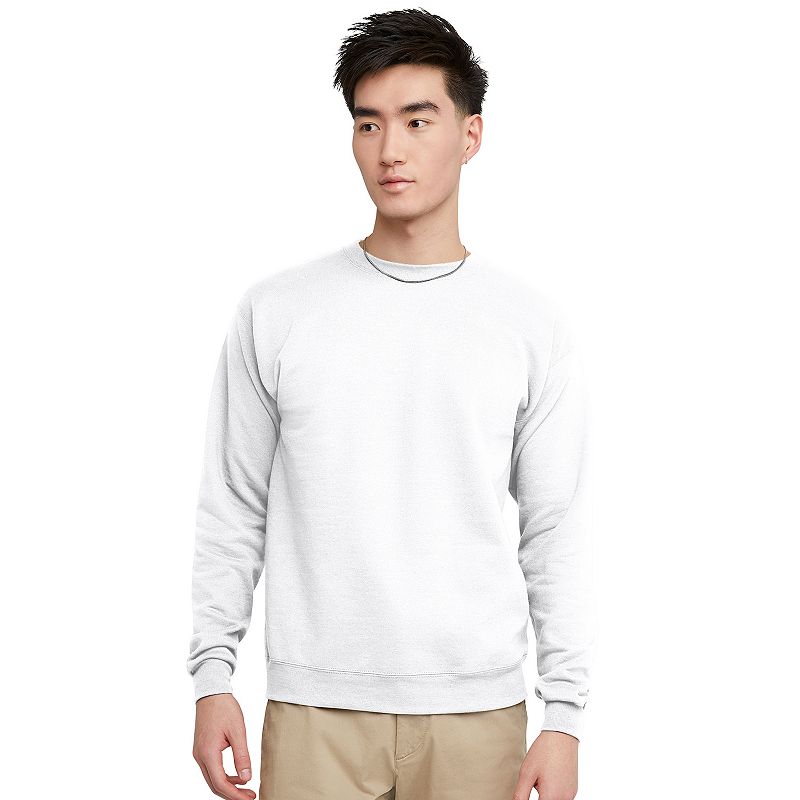 Big & Tall Hanes® Fleece Sweatshirt, Men's, Size: 3XL, White