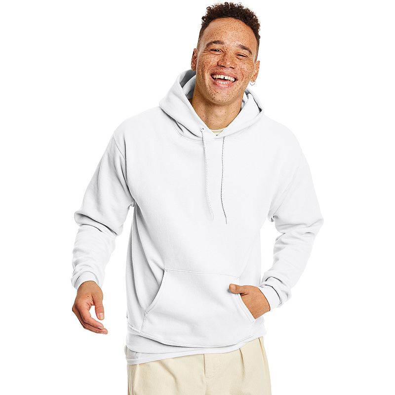 Big & Tall Hanes® EcoSmart Hoodie Sweatshirt, Men's, Size: 3XL, White