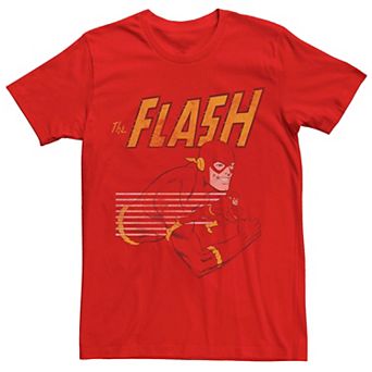 Men's DC Comics The Flash Red Hue Lines Tee