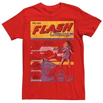 Men's DC Comics The Flash Retro Comic Cover Tee