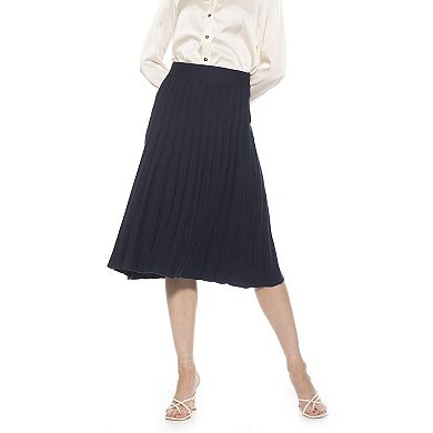 Women's ALEXIA ADMOR Eliza Pleated Knit Skirt