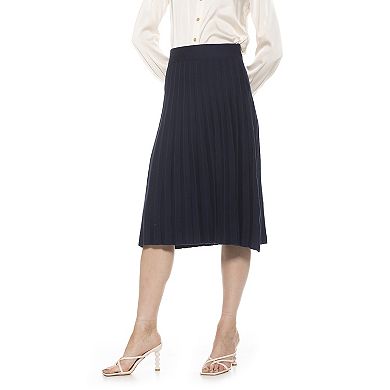 Women's ALEXIA ADMOR Eliza Pleated Knit Skirt