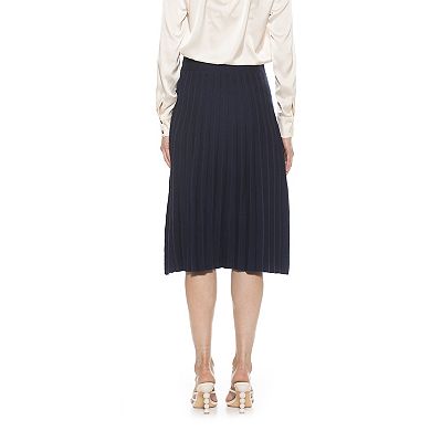Women's ALEXIA ADMOR Eliza Pleated Knit Skirt