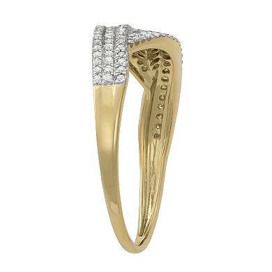 HDI 10k Gold 1/3 Carat T.W. Diamond Ring