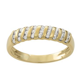 HDI 10k Gold 1/4 Carat T.W. Diamond Ring
