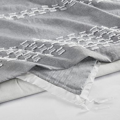 Madison Park Hendry 3-Piece Clipped Jacquard Duvet Cover Set with Shams