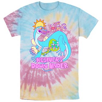 Disney's Rescuers Down Under Men's Joanna Stealing Tie Dye Graphic Tee