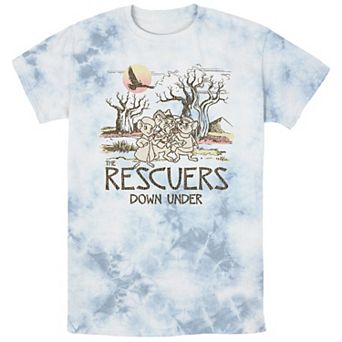 Disney's Rescuers Down Under Men's Adventure Mice Bombard Wash Graphic Tee
