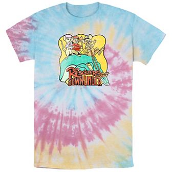 Disney's The Rescuer's Down Under Men's Down Under Vintage Poster Tie Dye Graphic Tee