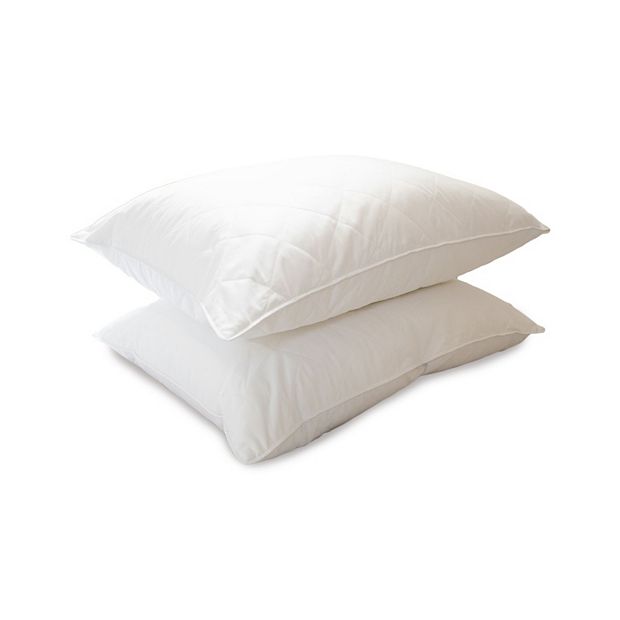 Eddie Bauer LiquiLoft Quilted Microfiber Pillow, Jumbo, 2 Pack - White