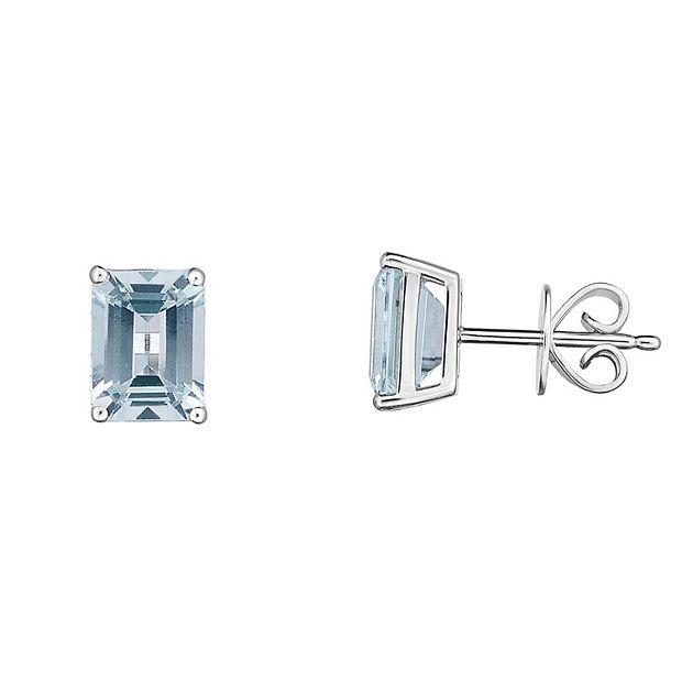 Kohls aquamarine sale earrings