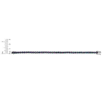 Sterling Silver Mystic Topaz Tennis Bracelet