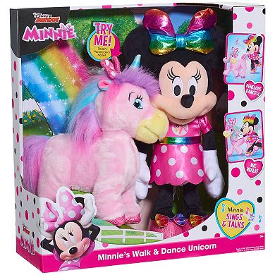 Disney's Minnie Mouse Walk & Dance Unicorn Plush Set