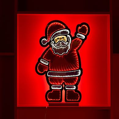 Melrose Santa Infinity Light Christmas Decor