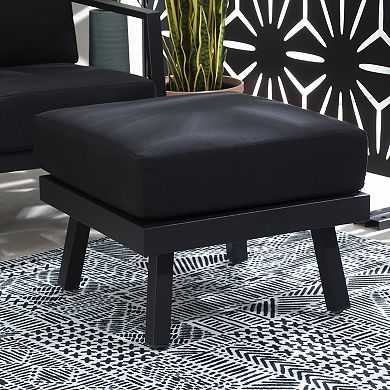 Linon Holland Outdoor Ottoman