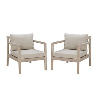 Linon Teagon Outdoor Side Chair- Set of 2