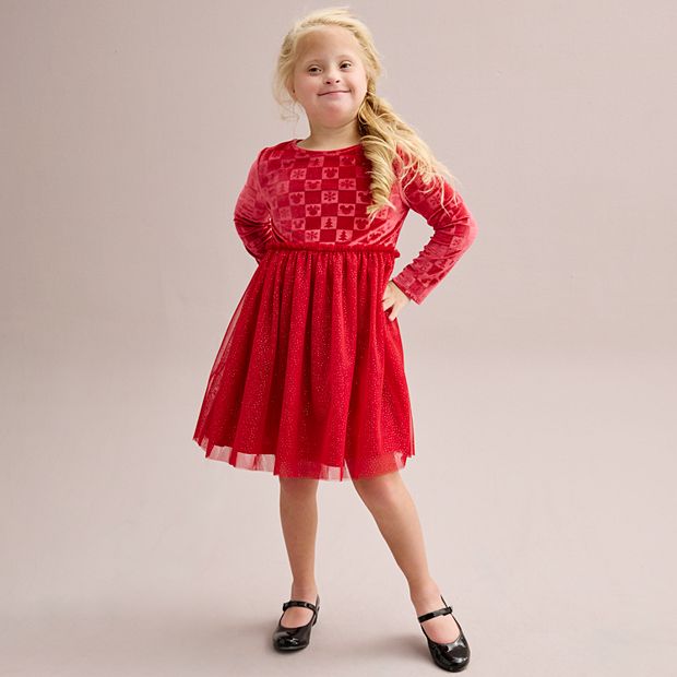 Kohls girls clearance red dress