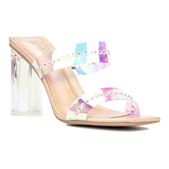 New York & Company Zeta Emb Women's Rhinestone Dress Sandals