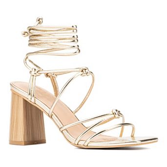 New York & Company Bailey Women's Strappy Block Heel Sandals