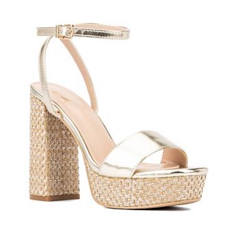 New York & Company Odalina Women's Block Heel Dress Sandals