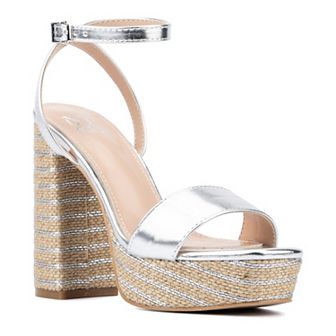New York & Company Odalina Women's Block Heel Dress Sandals