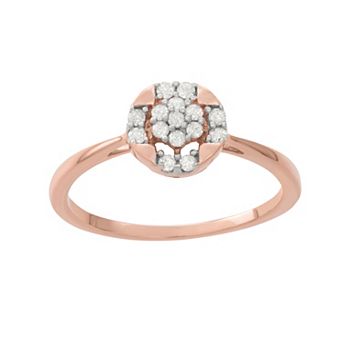 HDI Rose Gold 1/5 Carat T.W. Diamond Promise Ring