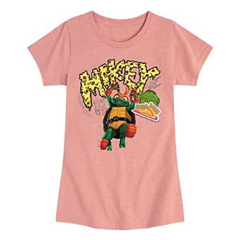 Girls 7-16 Teenage Mutant Ninja Turtles Mutant Mayhem Mikey Pizza Graphic Tee