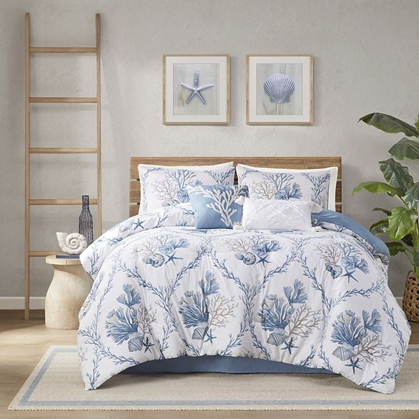 Harbor House Pismo Beach 6-Piece Oversized Cotton Comforter Set with ...