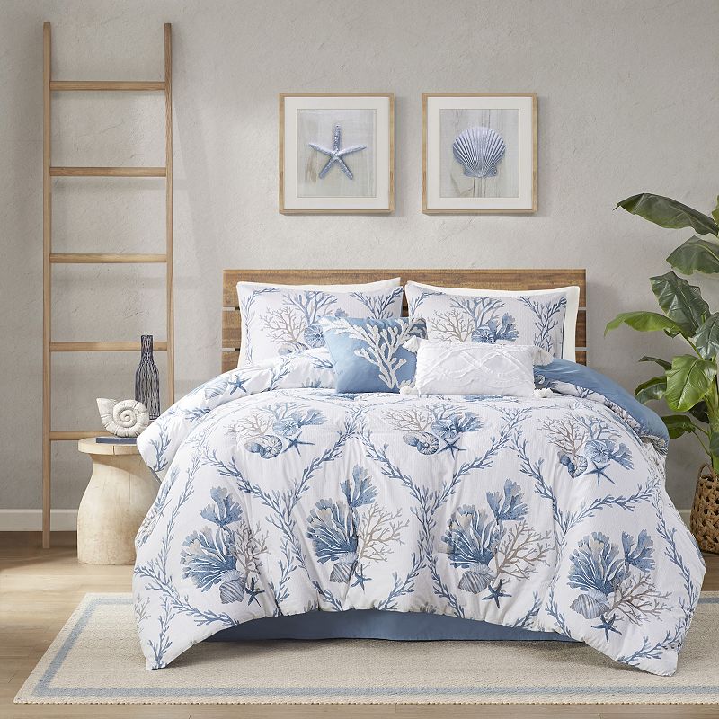 Harbor House Pismo Beach 6-Piece Oversized Cotton Comforter Set with Throw 