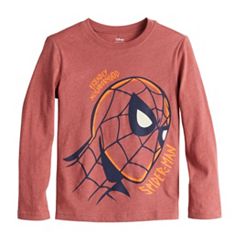 Girl's Marvel Ugly Christmas Spider-man Mask T-shirt - Red - Large : Target