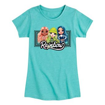Girls 7-16 Rainbow High Georgia, Jade & Skyler Frame Graphic Tee