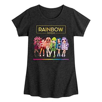 Girls 7-16 Rainbow High Character Lineup Graphic Tee